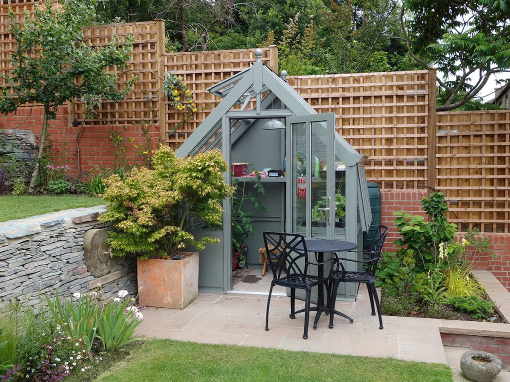 Small bespoke greenhouse in London