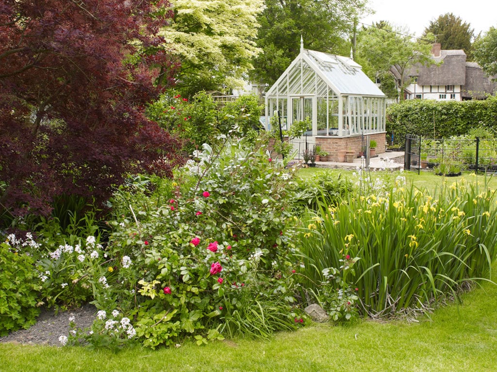 Victorian greenhouse in Oxford garden