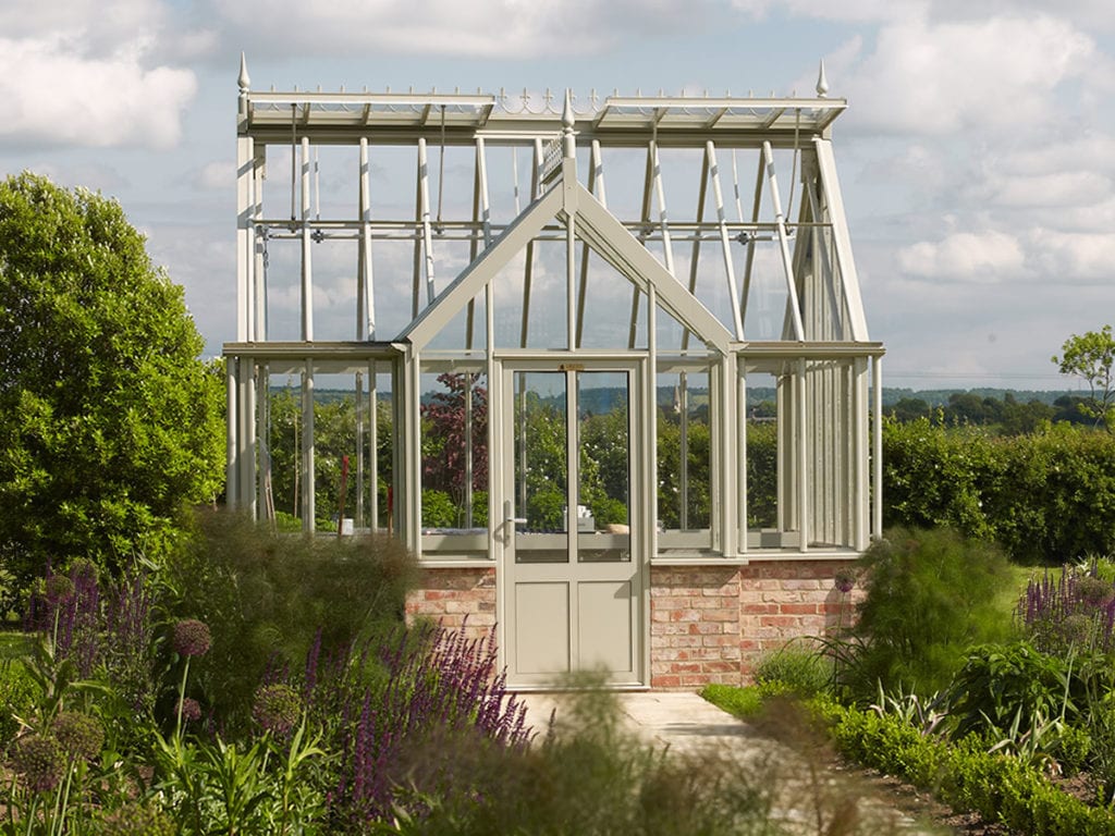 Traditional aluminium greenhouse