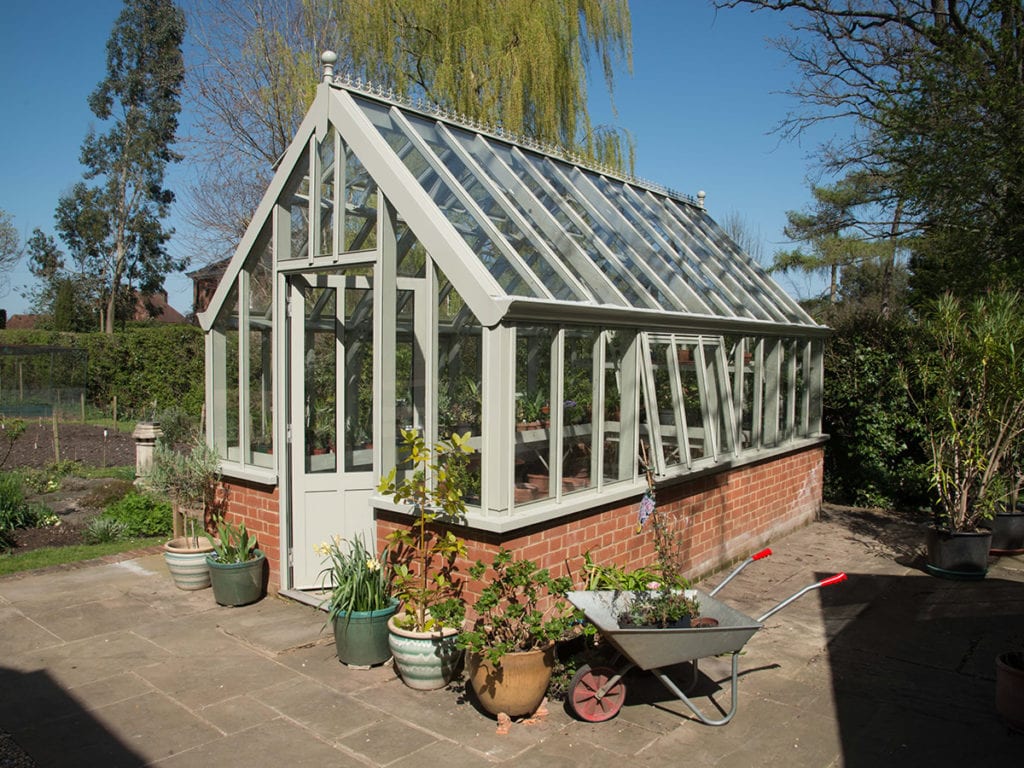 Traditional aluminium greenhouse