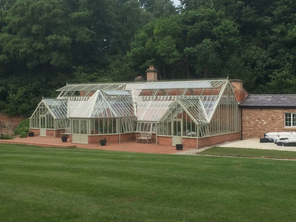 Large Victorian glasshouse in Cheshire